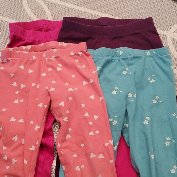 GAP Girls Assorted Color Leggings - Pink, Teal, Gray, Olive, Navy - Picture 2 of 4